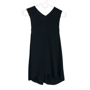 Helmut Lang Black Draped Twist Back Tank